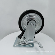 150mm Japanese Style Heavy Duty Nylon Casters Japan Style  6 inch Rubber Wheels with Brake